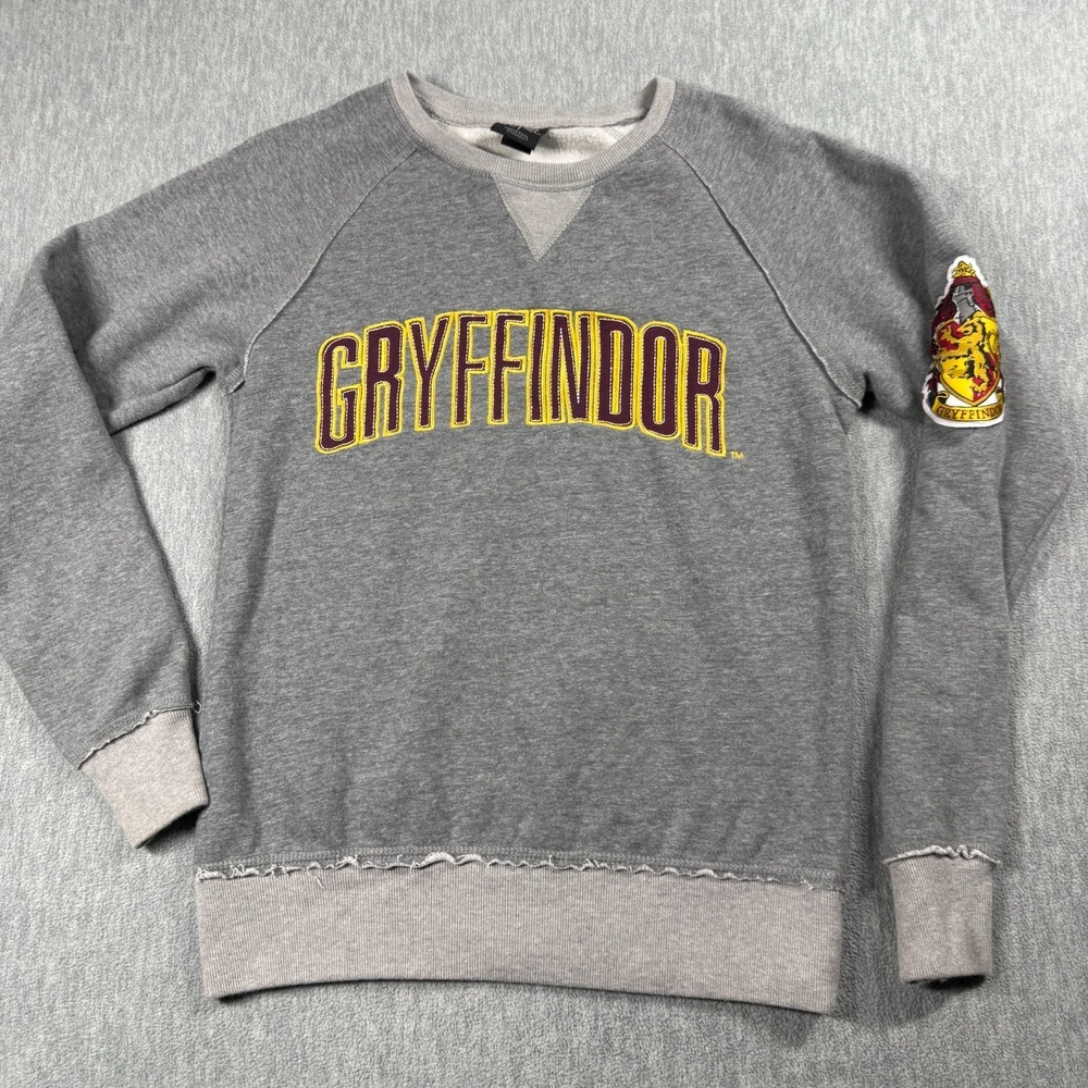 Universal Studios Sweatshirt Womens Large Grey Harry Potter Gryffindor Pullover
